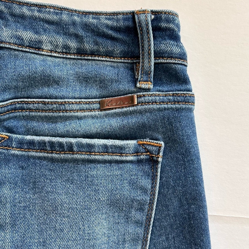 Kancan Womens Jeans 5/26 Blue Audrina Mid Rise Ankle Skinny Jeans Fringe‎ Y2K - Picture 9 of 14